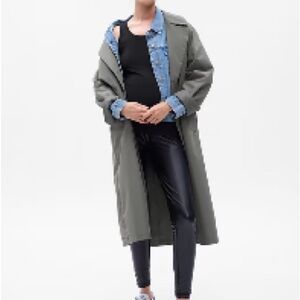 GAP Vegan Leather Maternity Leggings